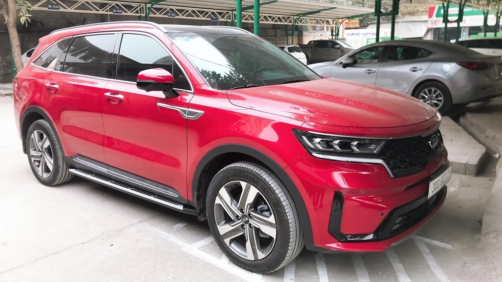 Bệ bước chân trên Kia sorento all new 2021